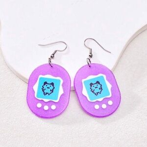 Tamagotchi-Inspired Earrings | Retro Nano Pet Vibes | Kawaii Y2K